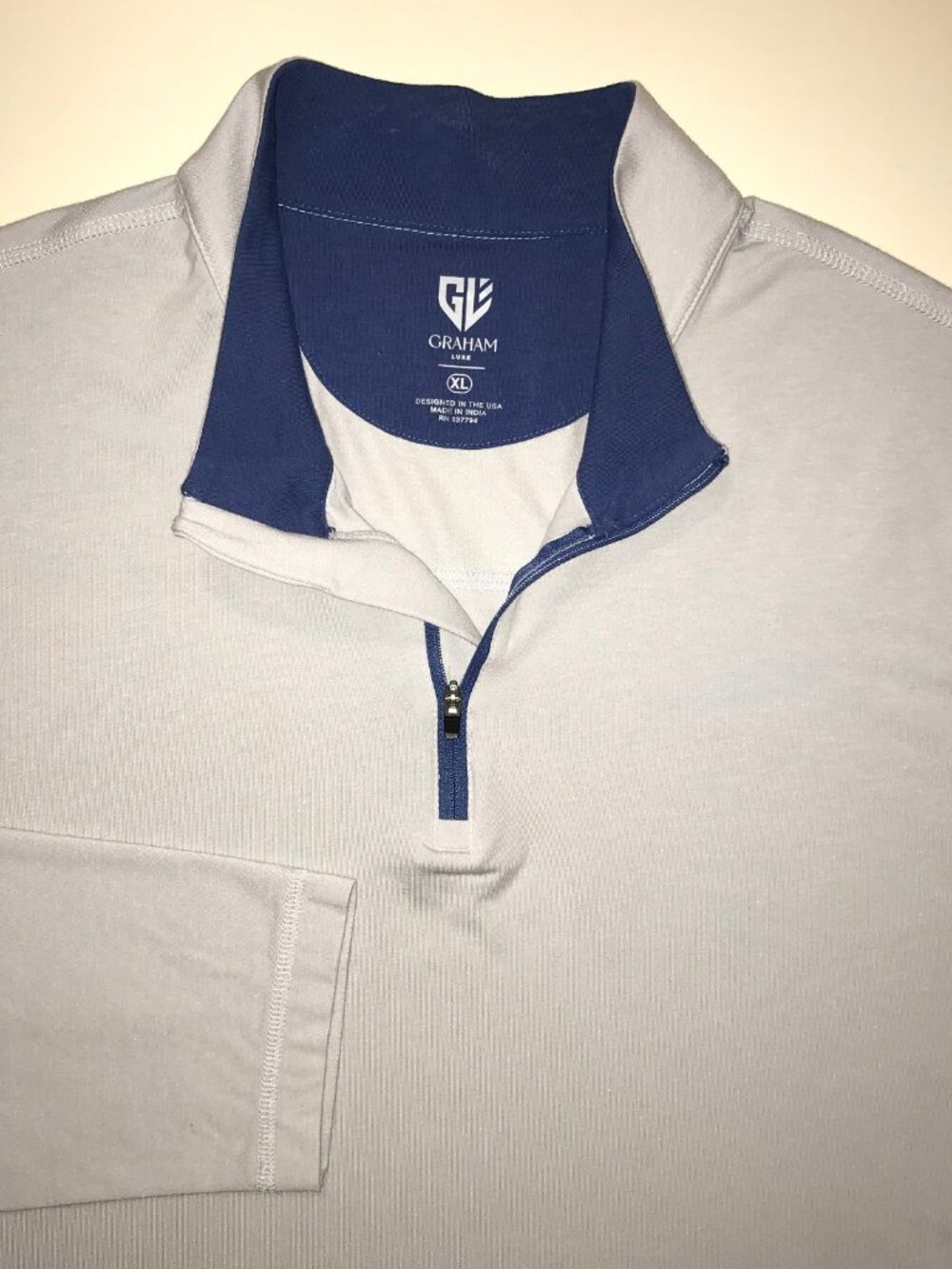 Men's Graham Luxe 1/4 Zip Pullover-Size: XL